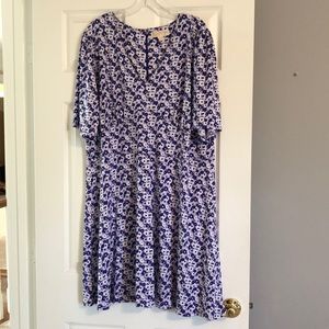 Blue and white Floral Michael Kors dress